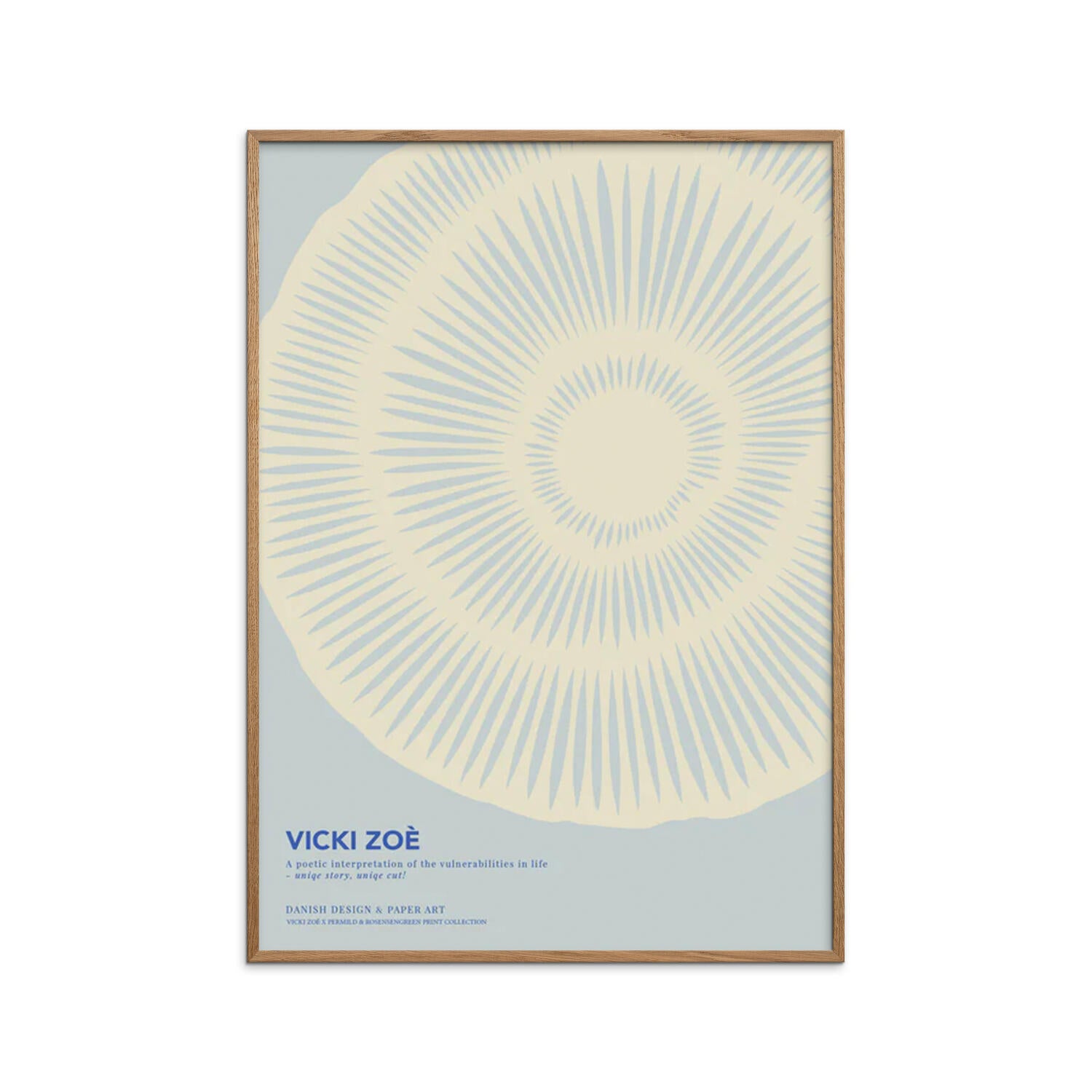 The Uniqueness of you, Light Blue Cream - 50 x 70 cm